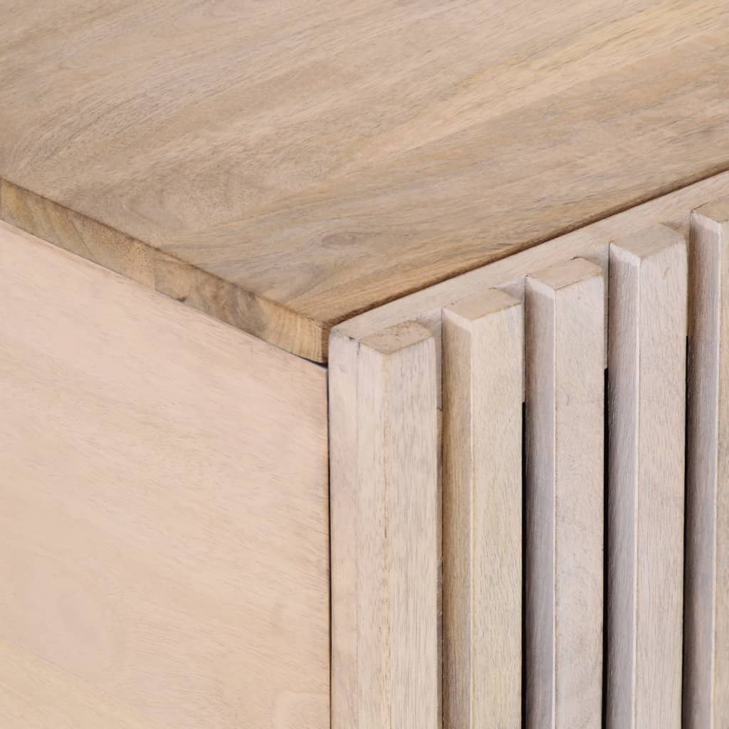 Coffee Table White 100x55x40 cm Solid Wood Mango