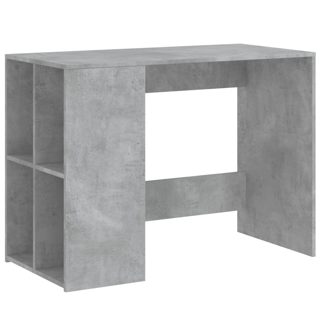 Modern Concrete Grey Desk - 102x50x75 cm Engineered Wood
