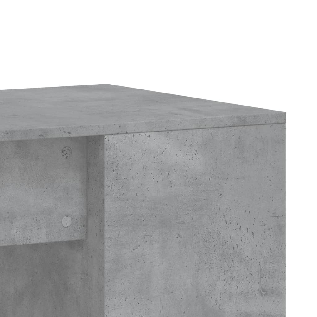 Modern Concrete Grey Desk - 102x50x75 cm Engineered Wood