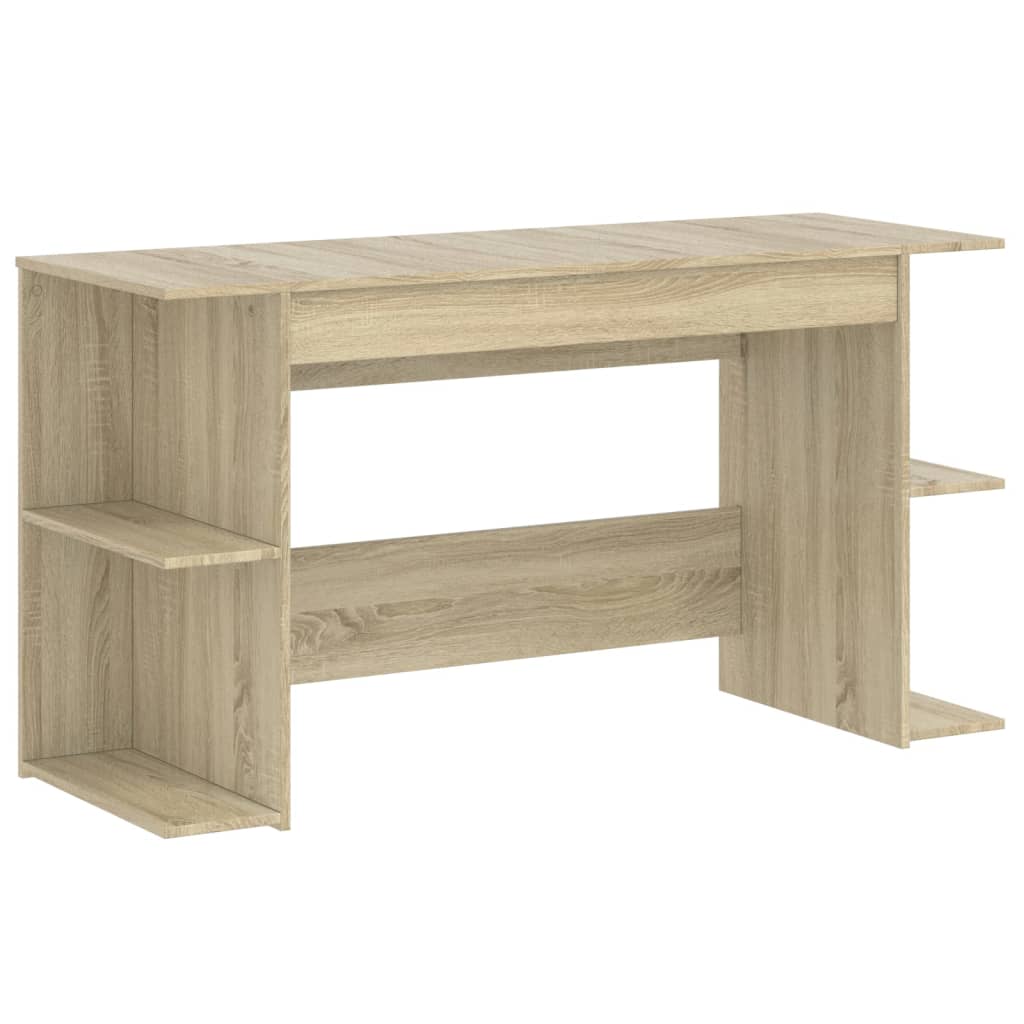 Stylish Sonoma Oak Desk 140x50x75 cm - Durable Engineered Wood