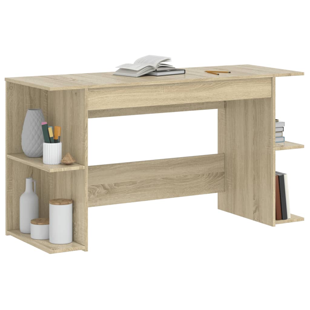 Stylish Sonoma Oak Desk 140x50x75 cm - Durable Engineered Wood
