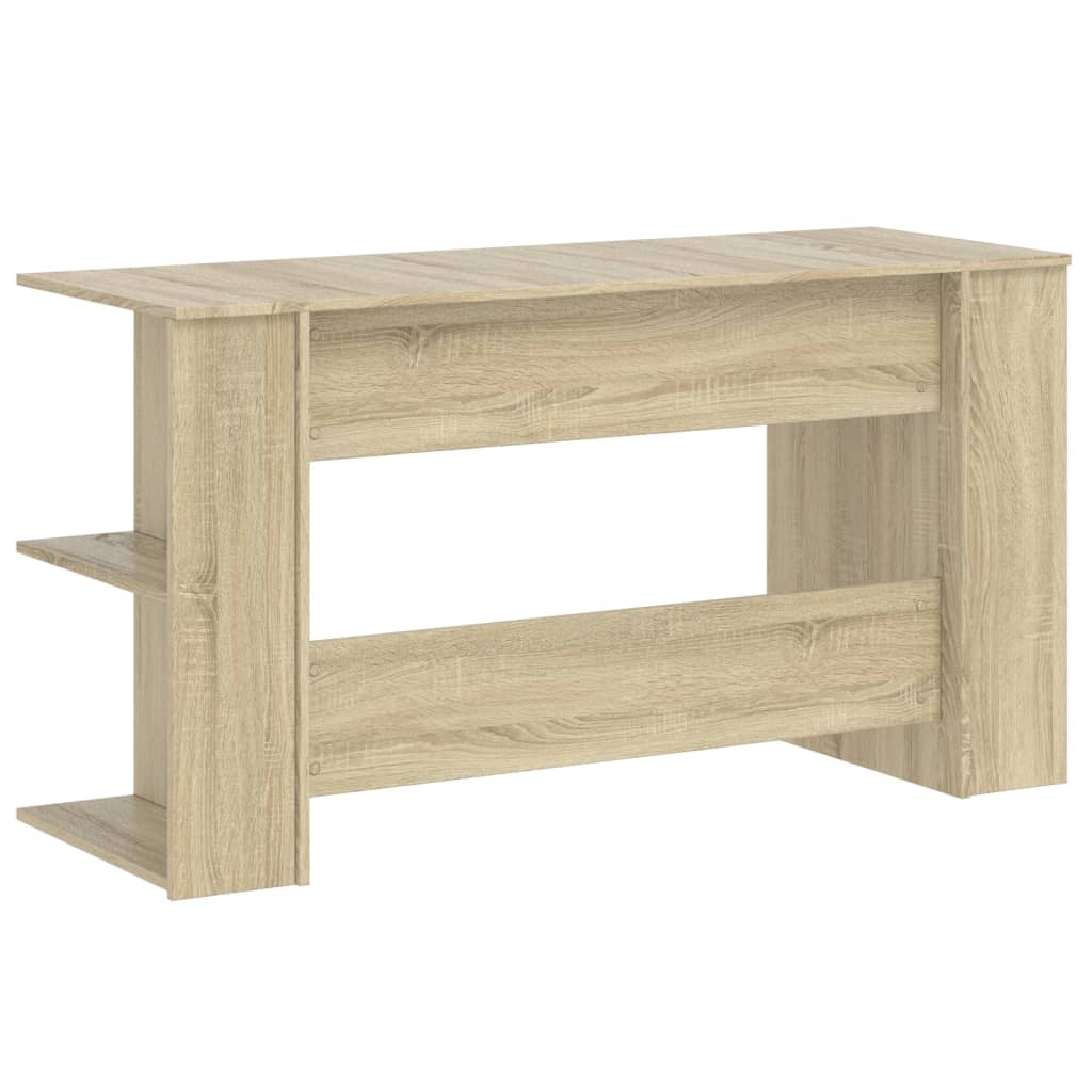 Stylish Sonoma Oak Desk 140x50x75 cm - Durable Engineered Wood