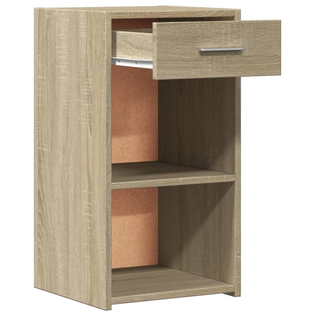 Pair of Sonoma Oak Bedside Cabinets, 2 pcs, Engineered Wood, 35x34x65 cm