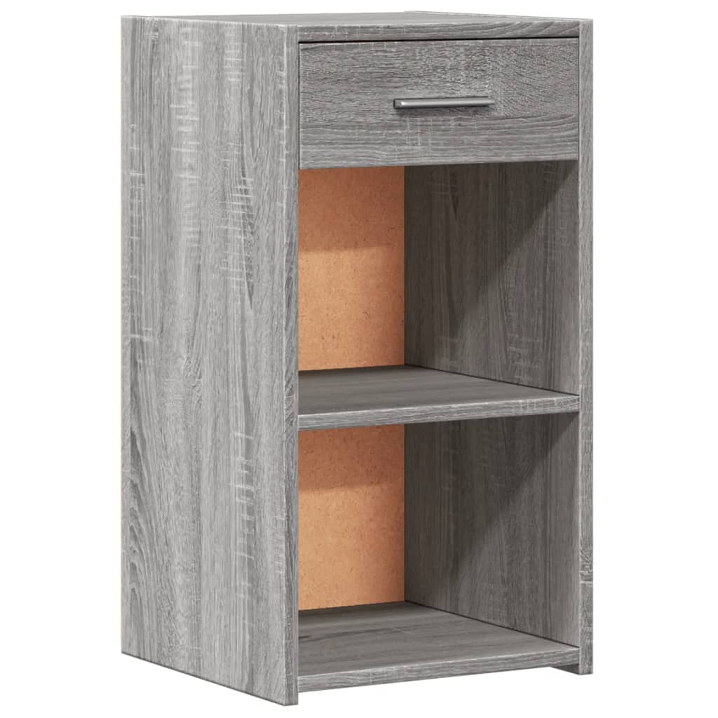 Grey Sonoma Bedside Cabinet 35x34x65 cm - Engineered Wood