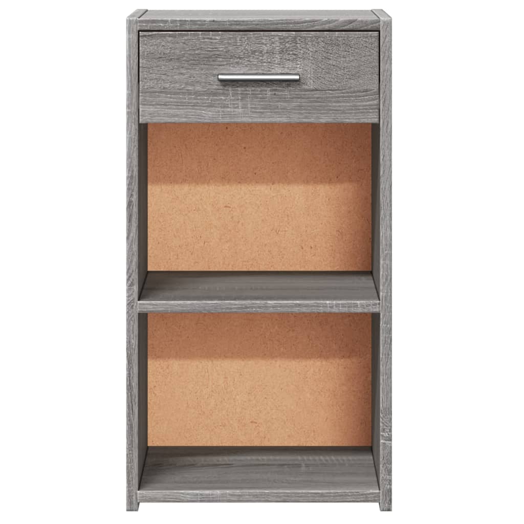 Grey Sonoma Bedside Cabinet 35x34x65 cm - Engineered Wood