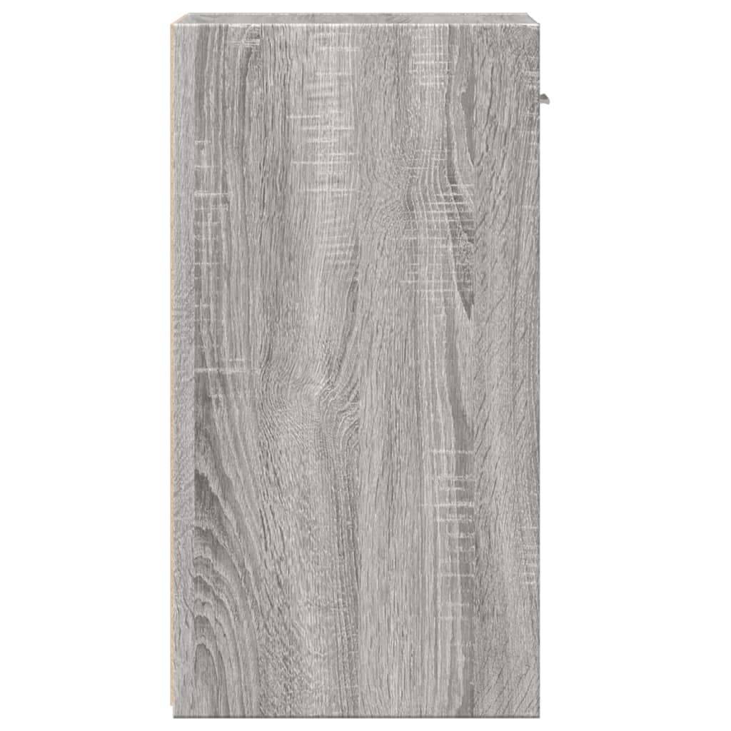 Grey Sonoma Bedside Cabinet 35x34x65 cm - Engineered Wood
