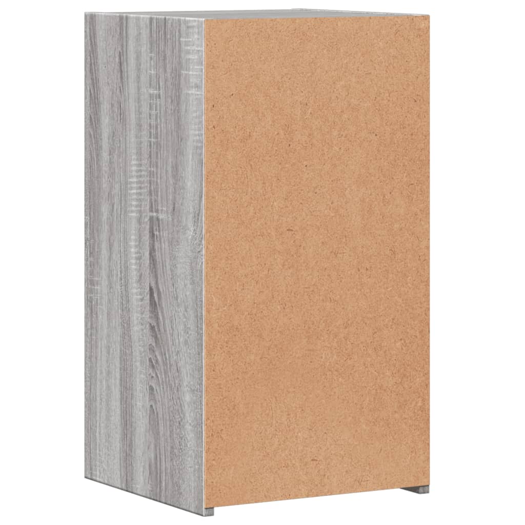 Grey Sonoma Bedside Cabinet 35x34x65 cm - Engineered Wood