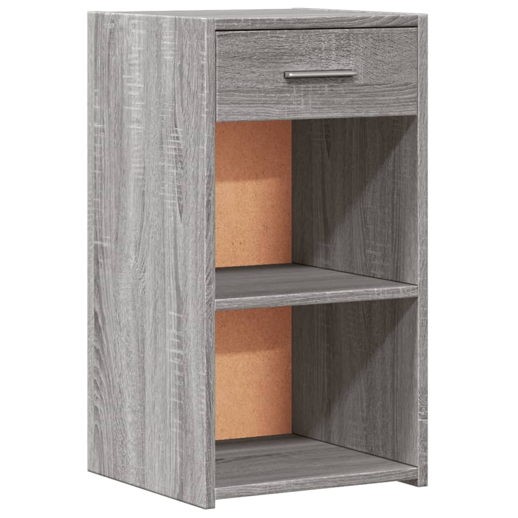 Grey Sonoma Engineered Wood Bedside Cabinets Set, 35x34x65 cm