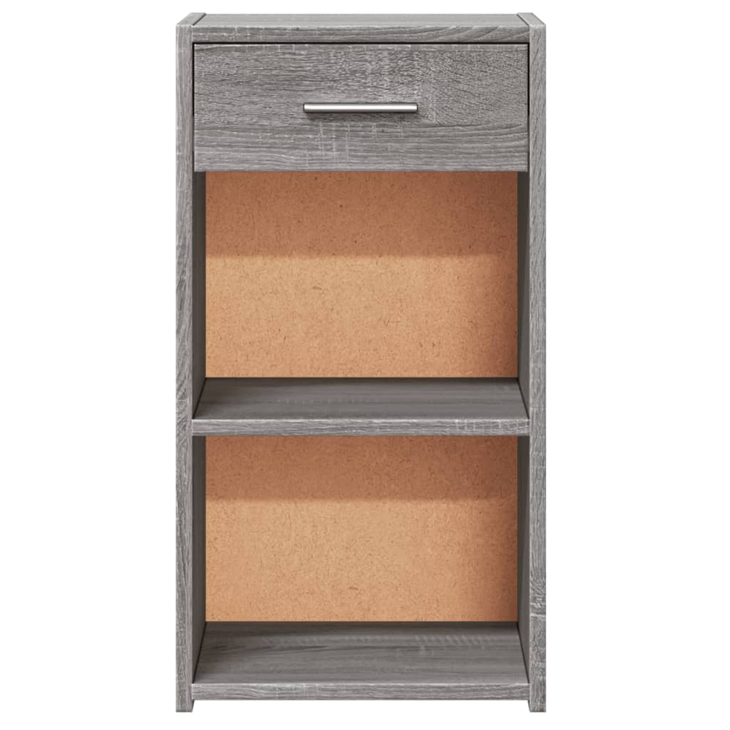 Grey Sonoma Engineered Wood Bedside Cabinets Set, 35x34x65 cm