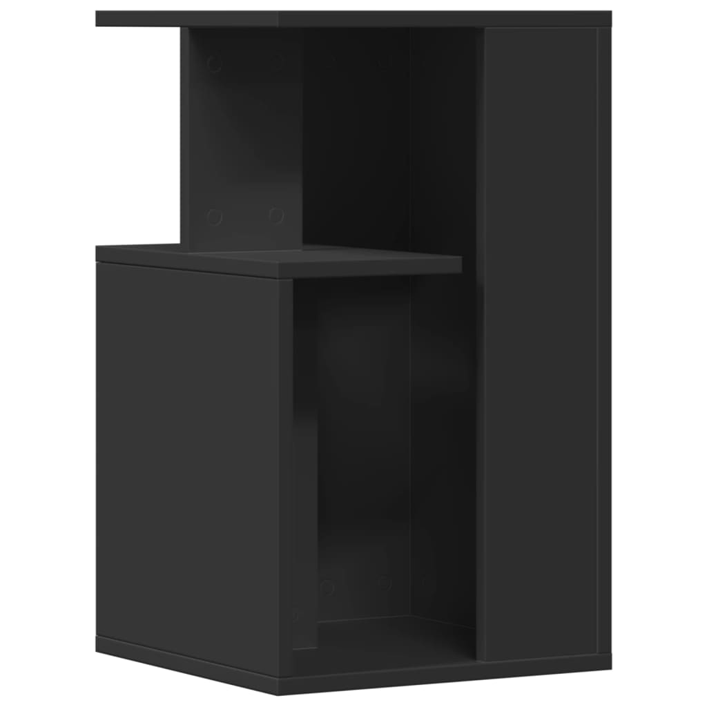 Side Table Black 35x35x60 cm Engineered Wood