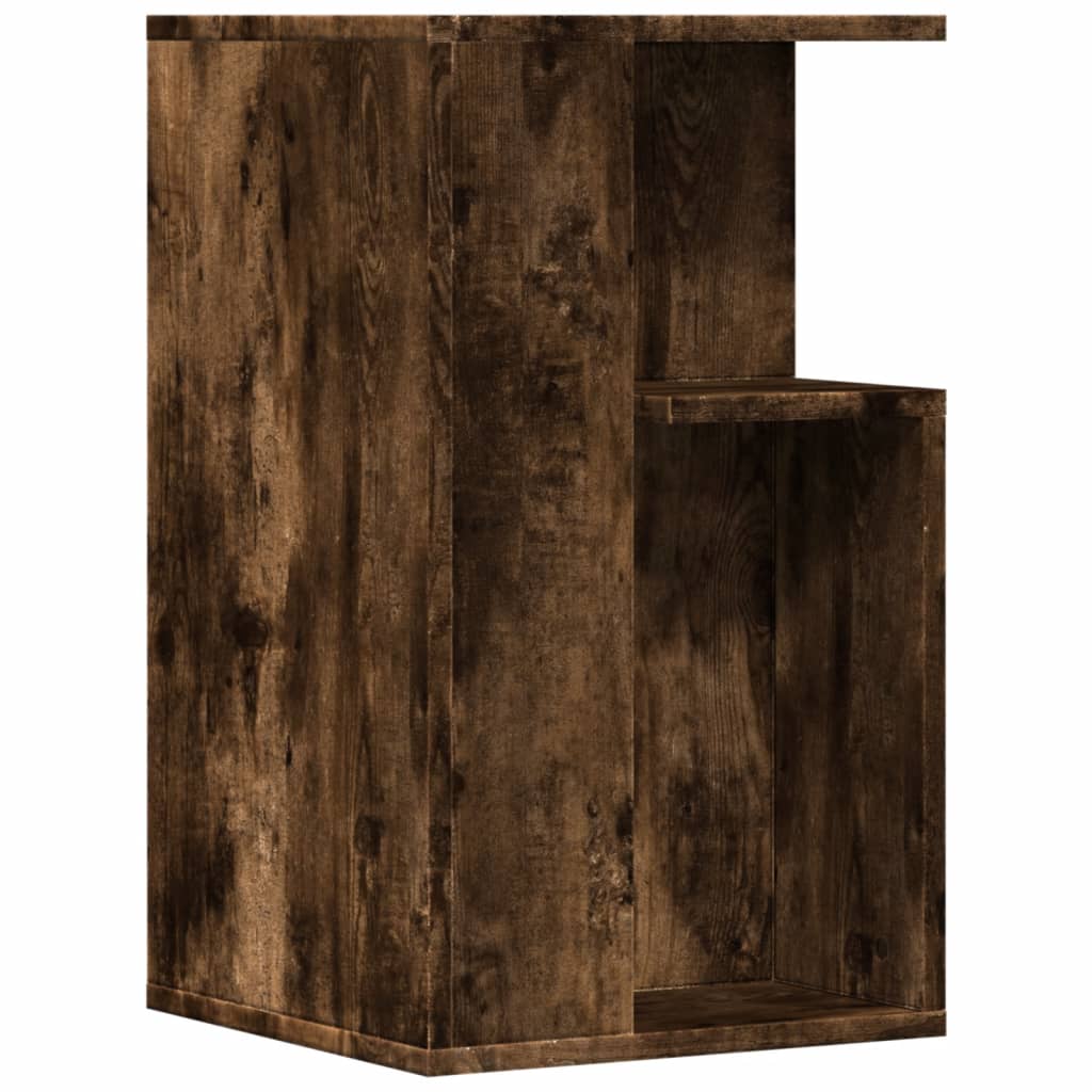 Side Table Smoked Oak 35x35x60 cm Engineered Wood