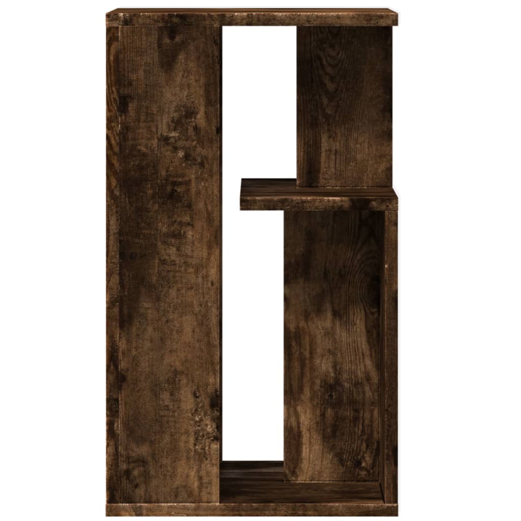 Side Table Smoked Oak 35x35x60 cm Engineered Wood