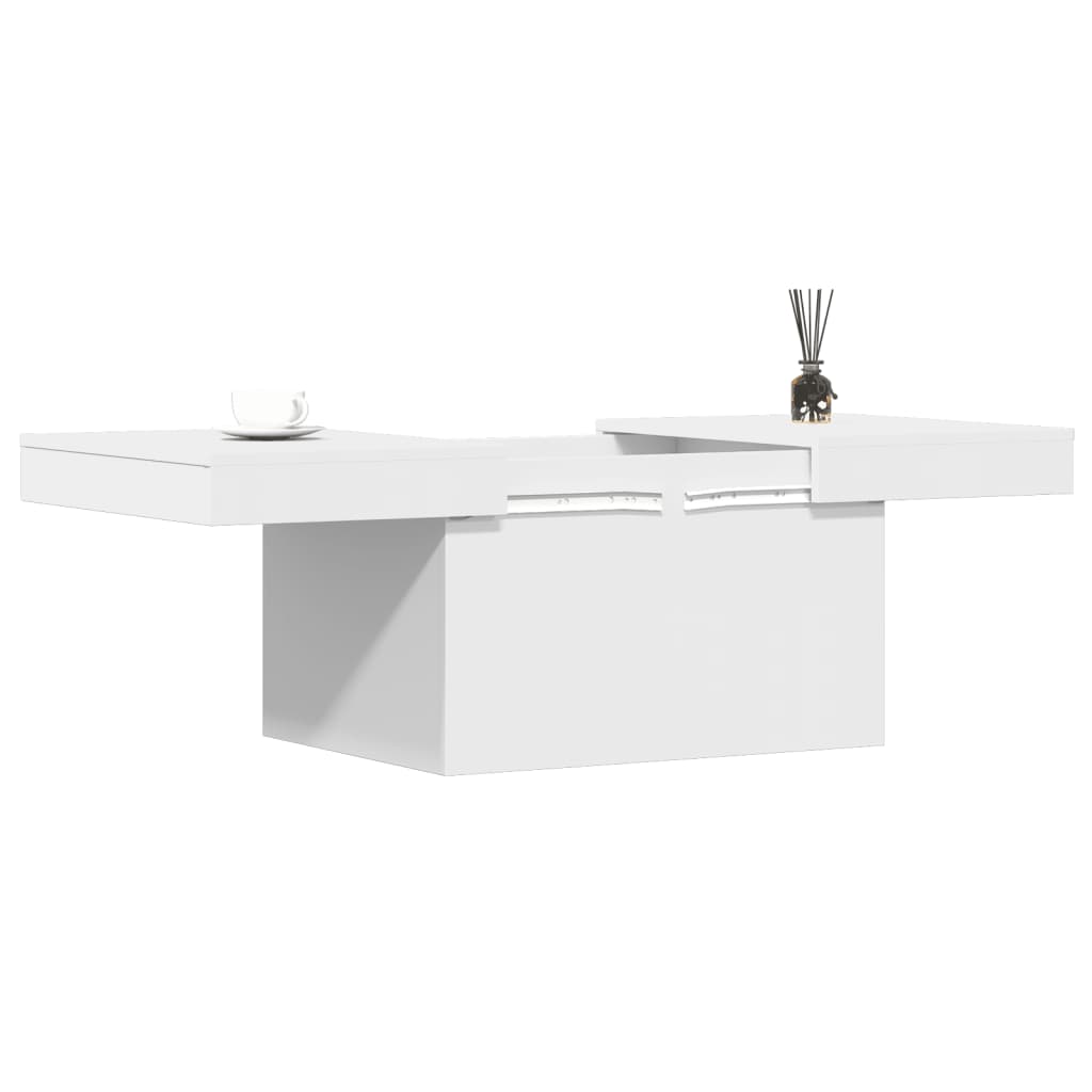 Coffee Table White 80x55x40 cm Engineered Wood