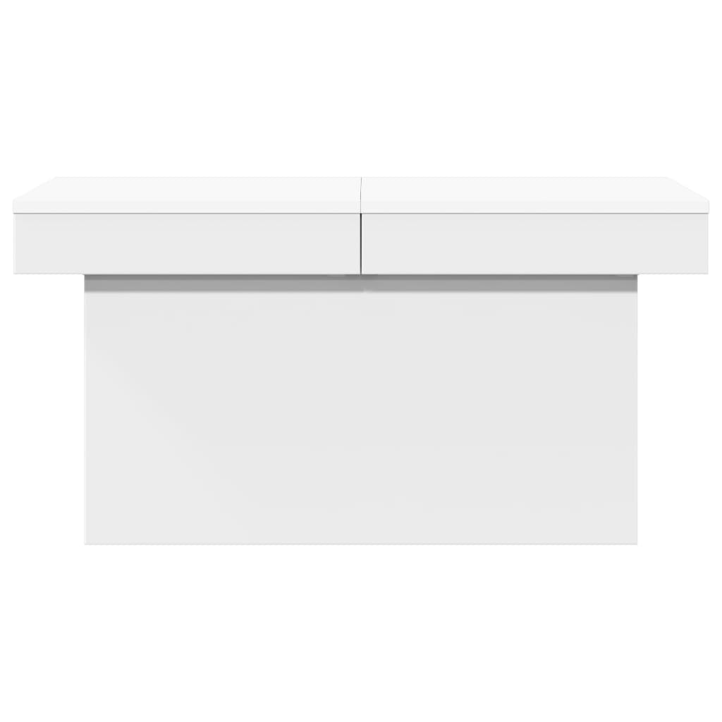 Coffee Table White 80x55x40 cm Engineered Wood