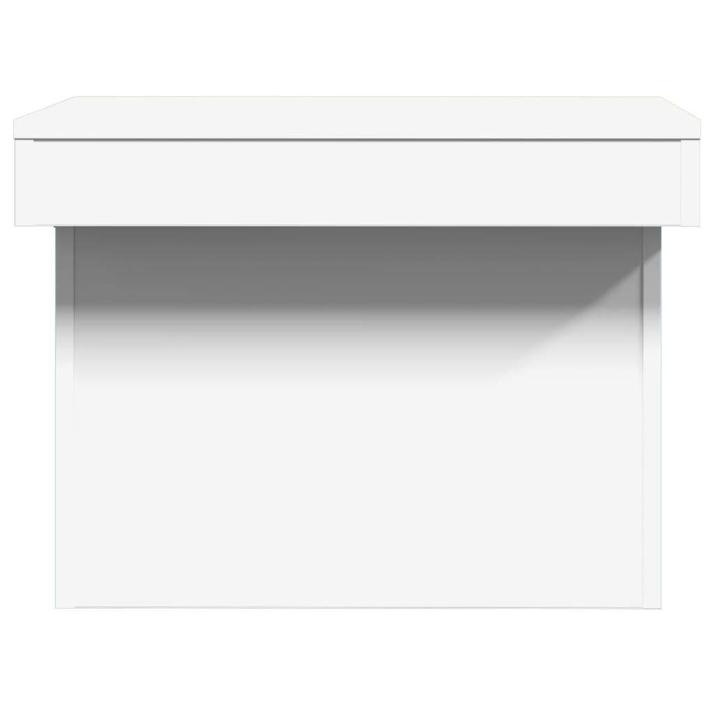 Coffee Table White 80x55x40 cm Engineered Wood