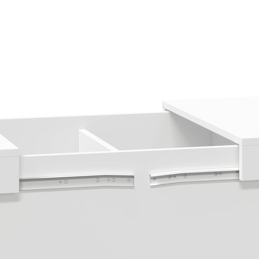 Coffee Table White 80x55x40 cm Engineered Wood