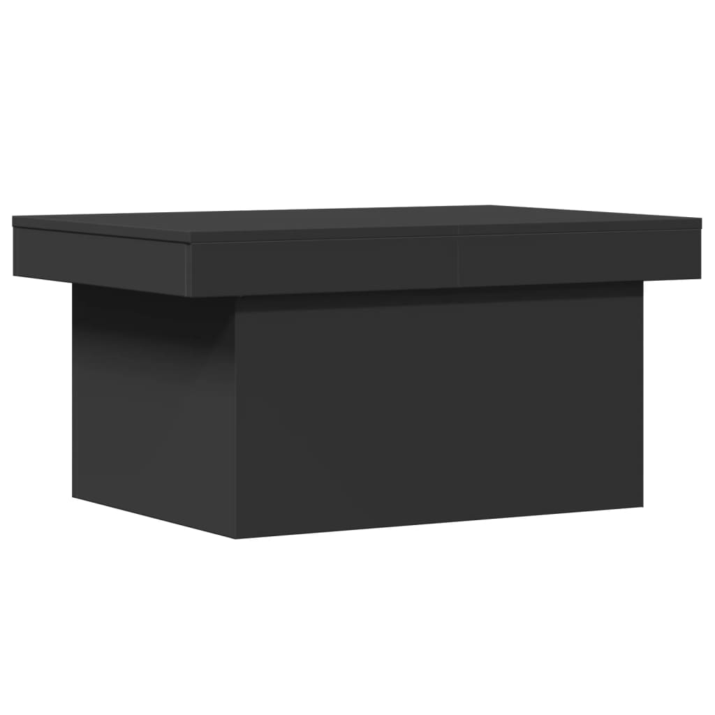 Coffee Table Black 80x55x40 cm Engineered Wood