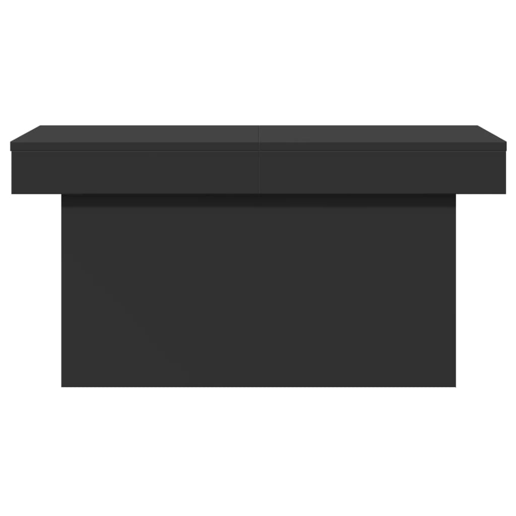 Coffee Table Black 80x55x40 cm Engineered Wood