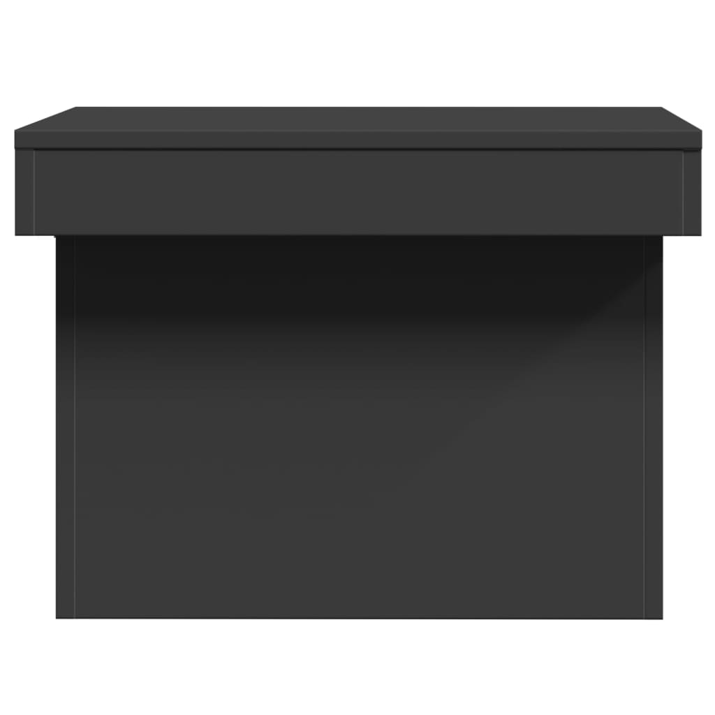 Coffee Table Black 80x55x40 cm Engineered Wood