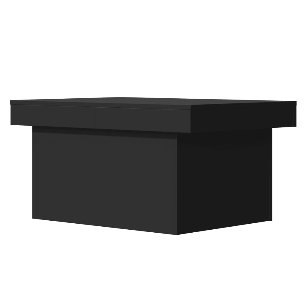 Coffee Table Black 80x55x40 cm Engineered Wood