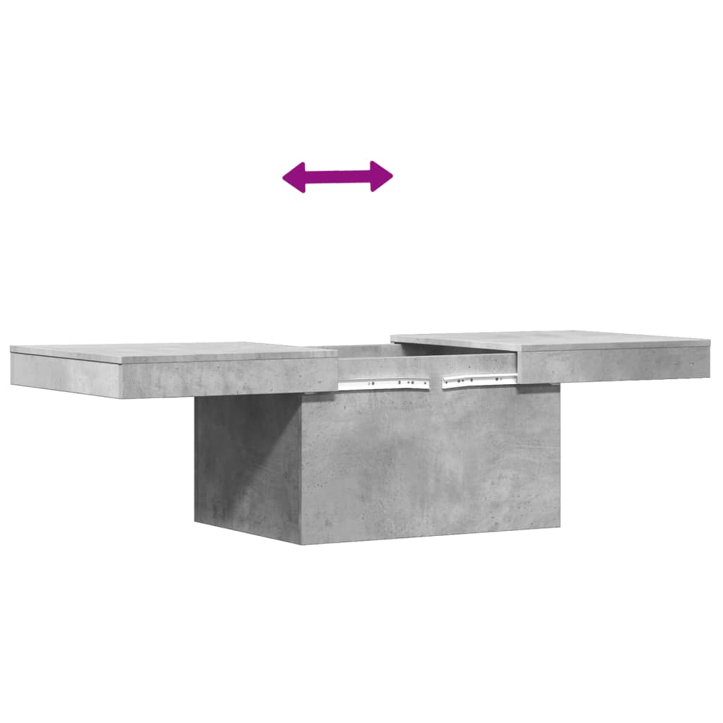 Coffee Table Concrete Grey 100x55x40 cm Engineered Wood