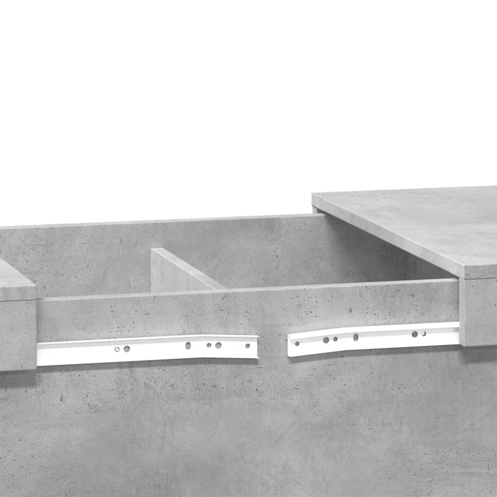 Coffee Table Concrete Grey 100x55x40 cm Engineered Wood