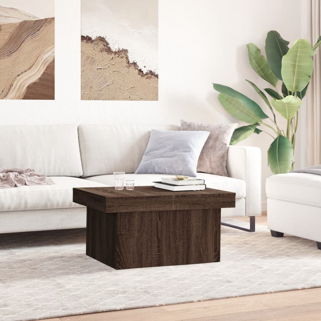 Coffee Table Brown Oak 100x55x40 cm Engineered Wood