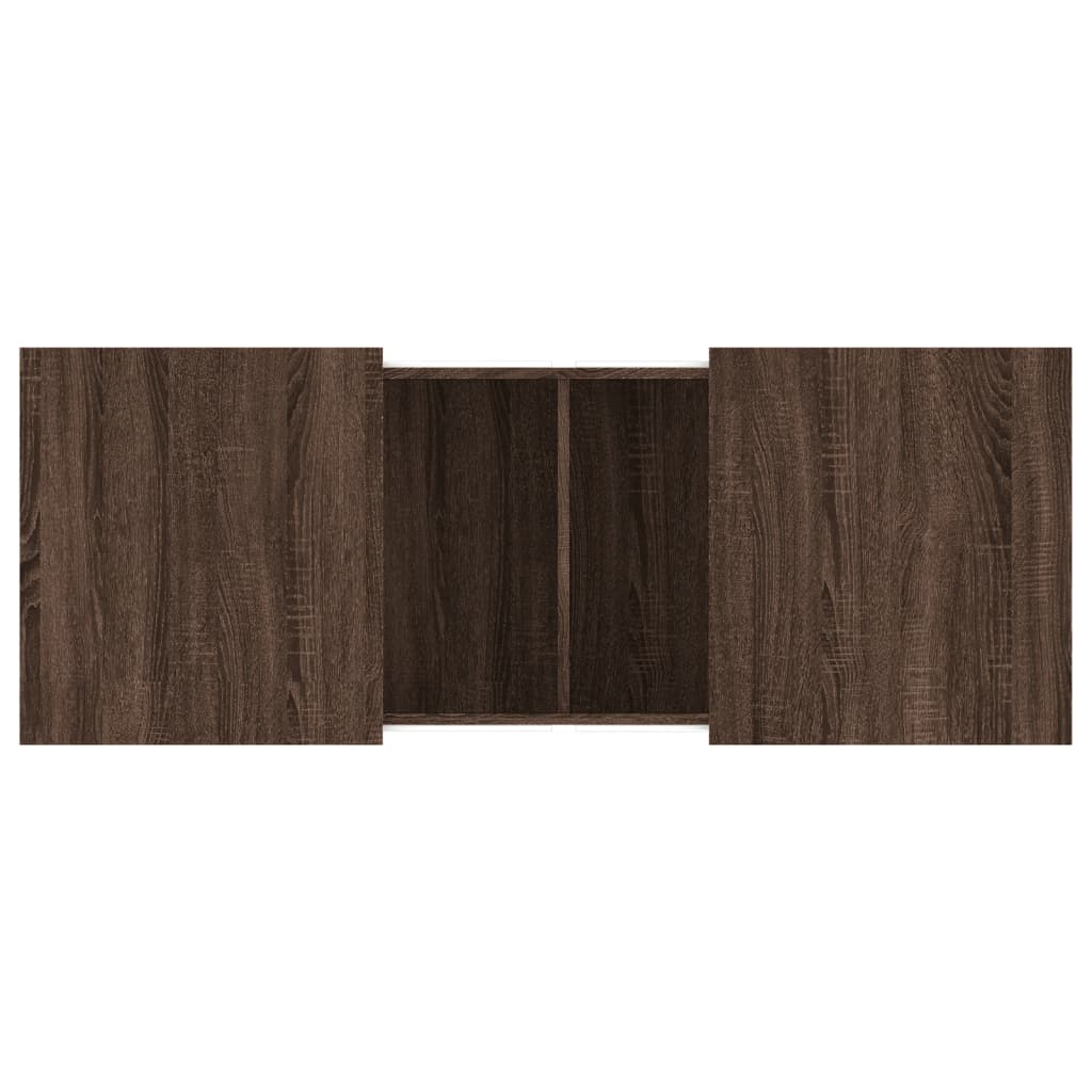 Coffee Table Brown Oak 100x55x40 cm Engineered Wood