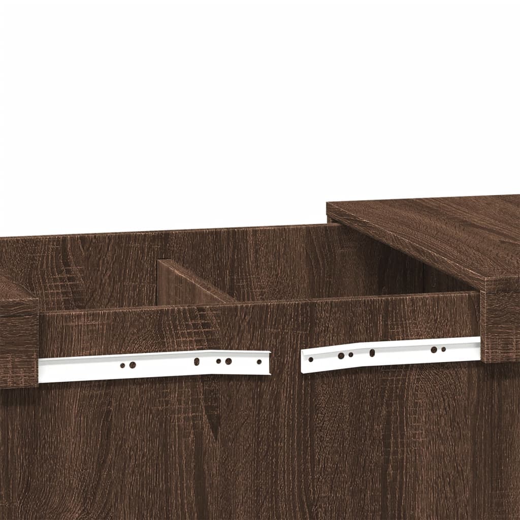 Coffee Table Brown Oak 100x55x40 cm Engineered Wood