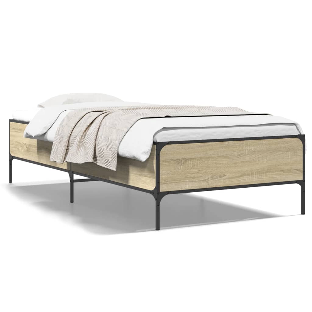 Sonoma Oak Bed Frame 90x200 cm - Stylish & Durable Finish