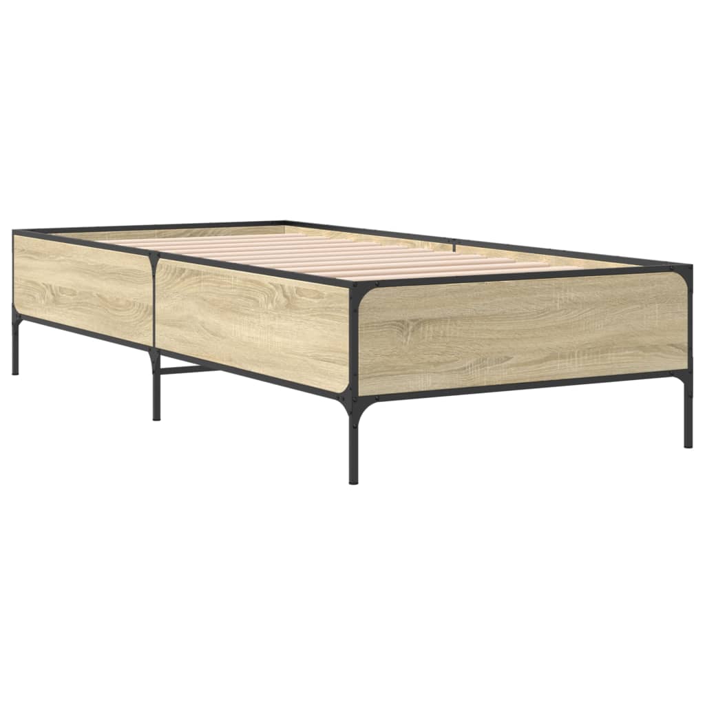 Sonoma Oak Bed Frame 90x200 cm - Stylish & Durable Finish
