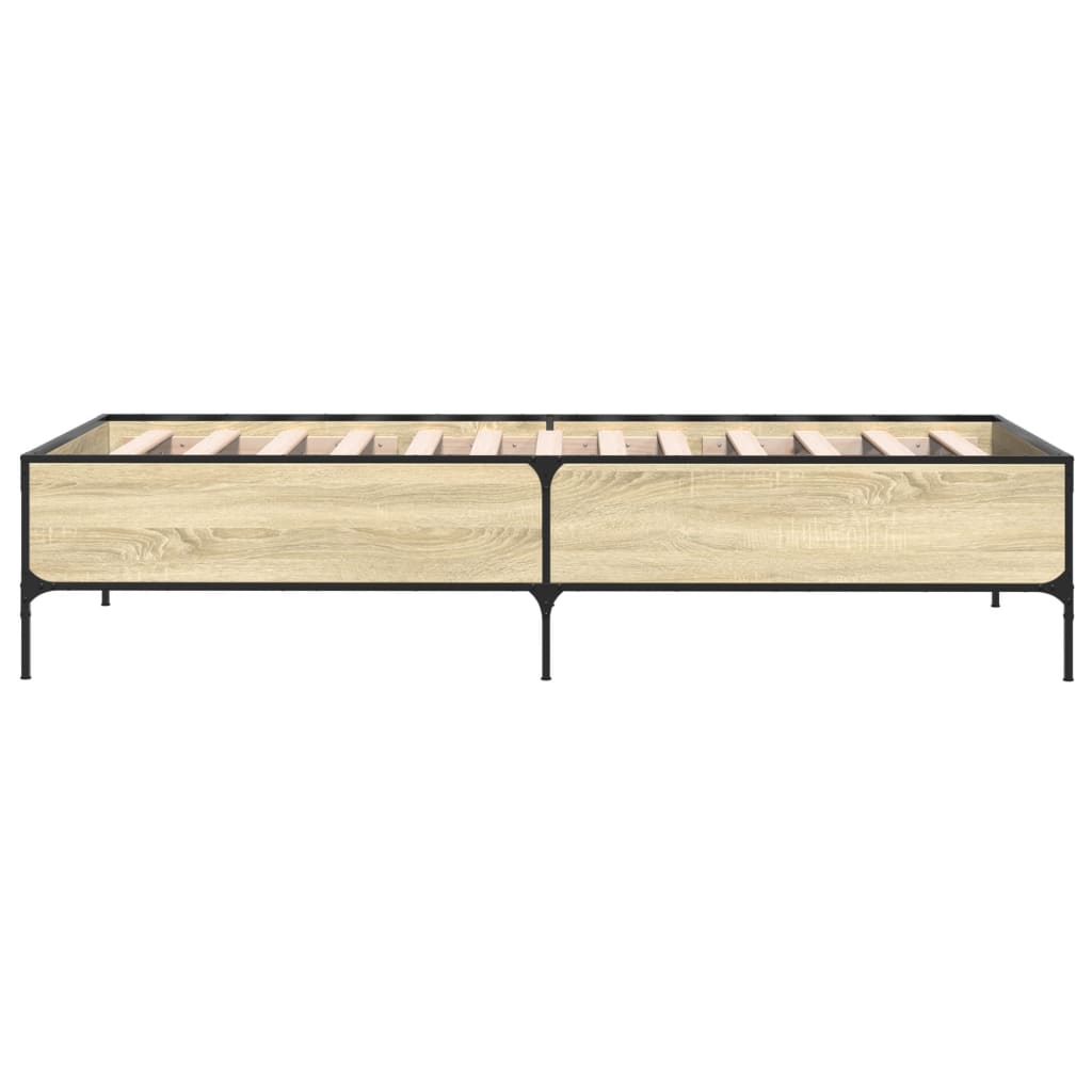 Sonoma Oak Bed Frame 90x200 cm - Stylish & Durable Finish