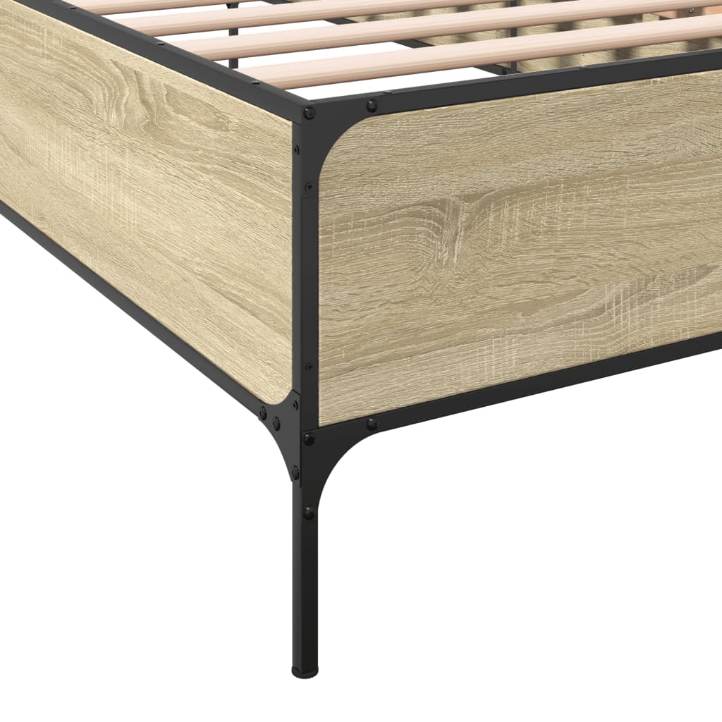 Sonoma Oak Bed Frame 90x200 cm - Stylish & Durable Finish