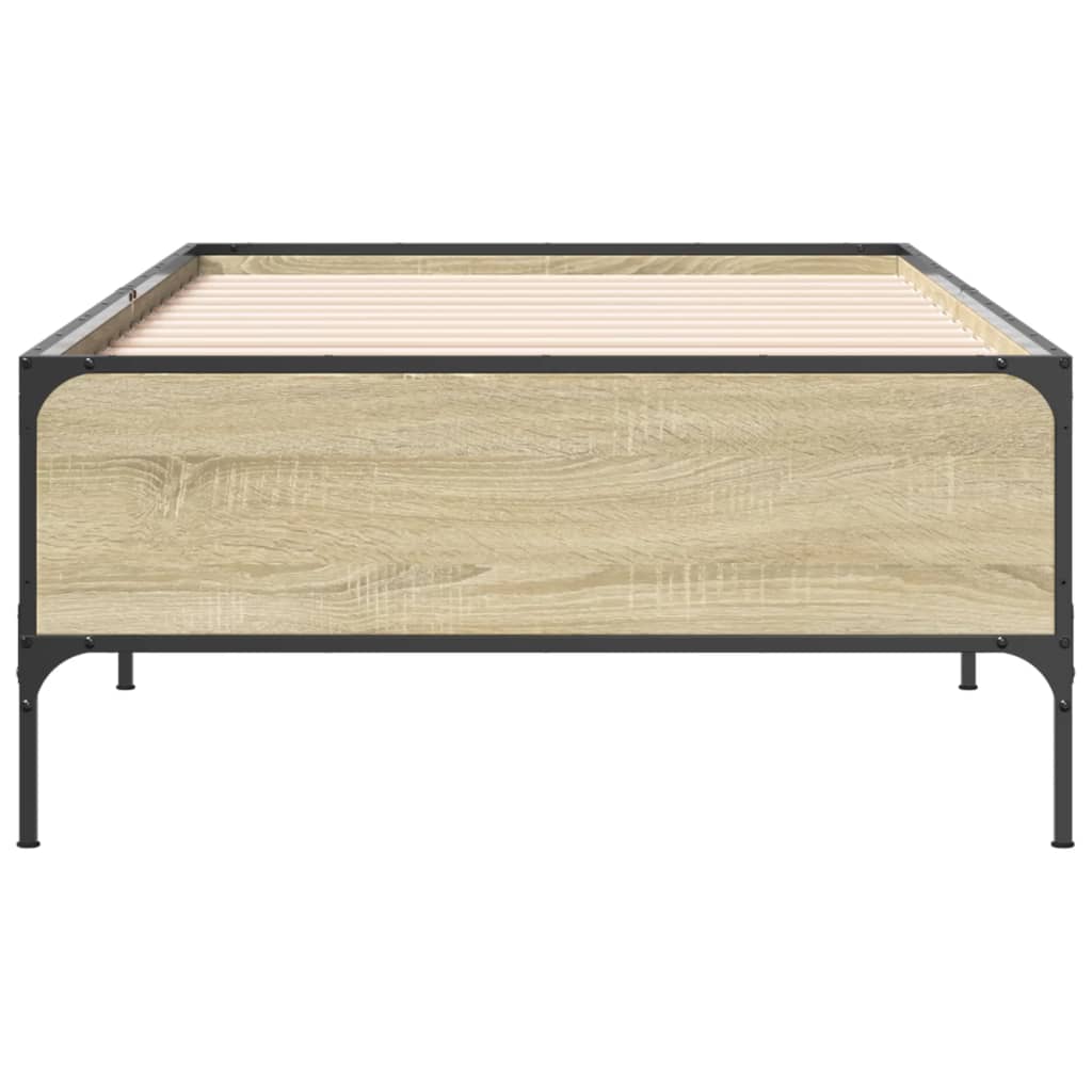 Sonoma Oak Single Bed Frame 90x190 cm - No Mattress Included