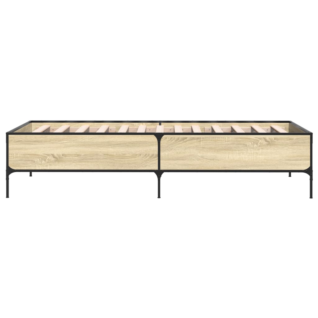 Sonoma Oak Single Bed Frame 90x190 cm - No Mattress Included