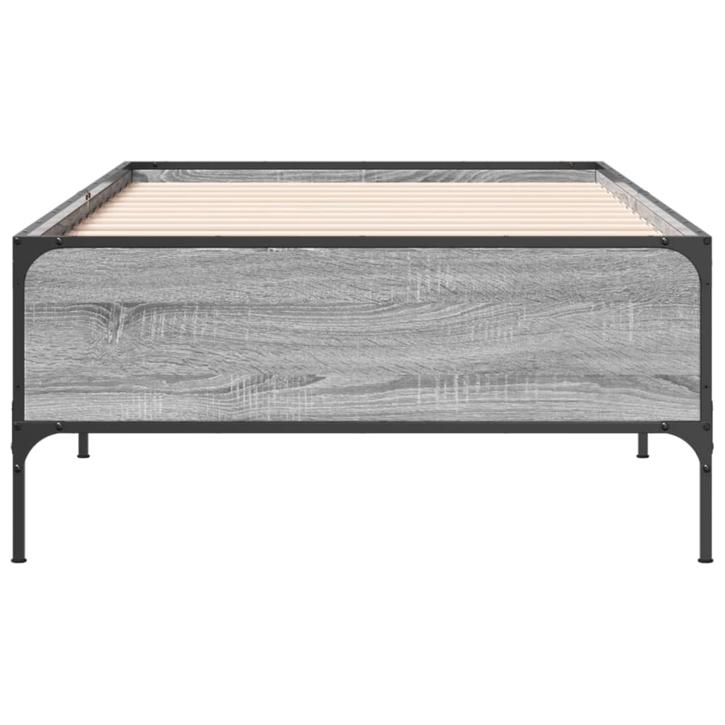 Grey Sonoma Wood Bed Frame - 75x190 cm Small Single (No Mattress)