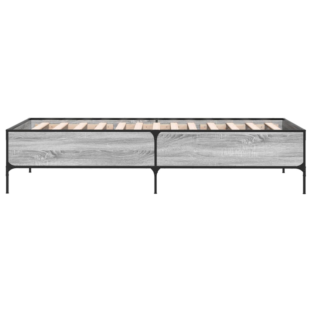 Grey Sonoma Wood Bed Frame - 75x190 cm Small Single (No Mattress)
