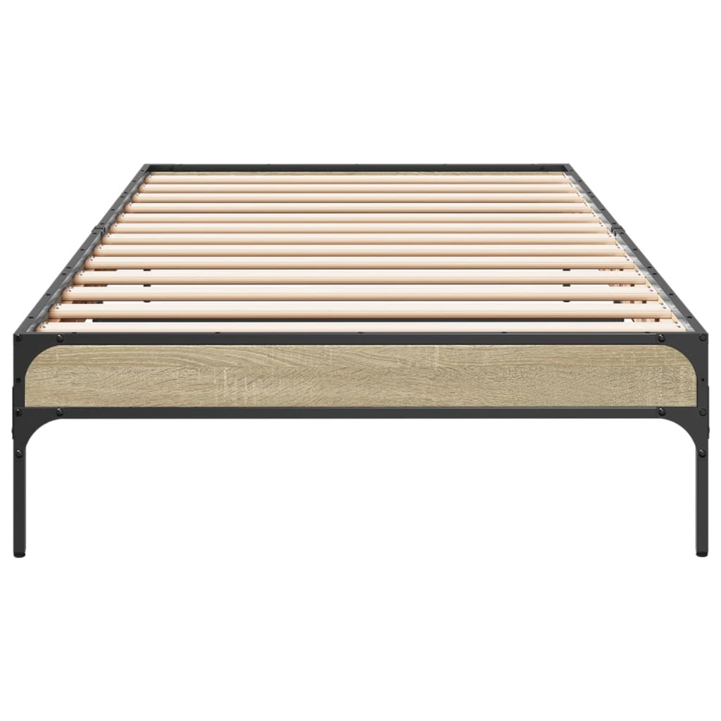Sonoma Oak Bed Frame 90x200 cm - Sturdy & Stylish Design