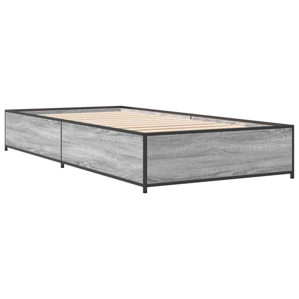 Grey Sonoma Small Single Bed Frame 75x190 cm - No Mattress Included