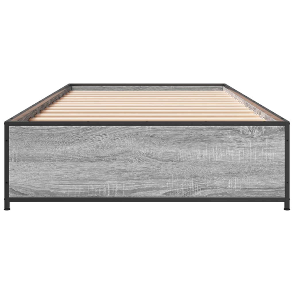 Grey Sonoma Small Single Bed Frame 75x190 cm - No Mattress Included