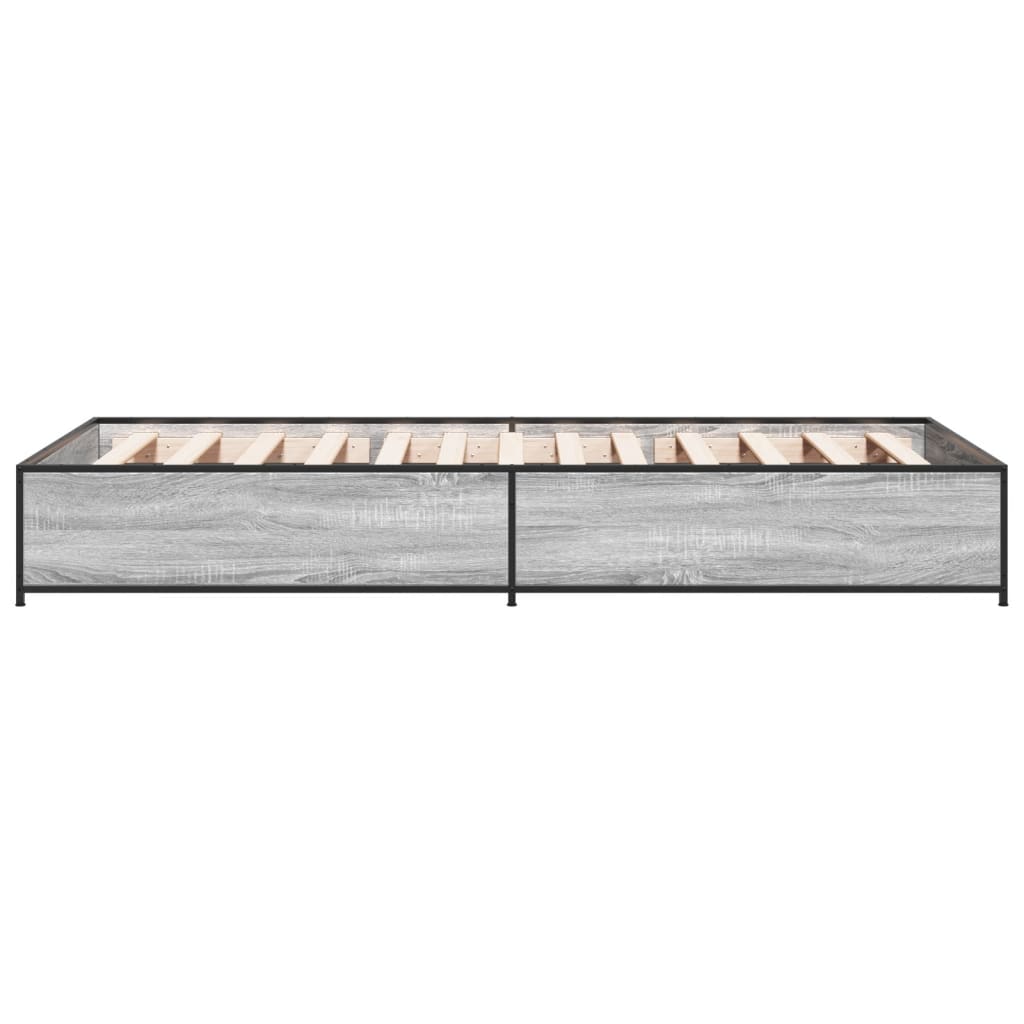Grey Sonoma Small Single Bed Frame 75x190 cm - No Mattress Included