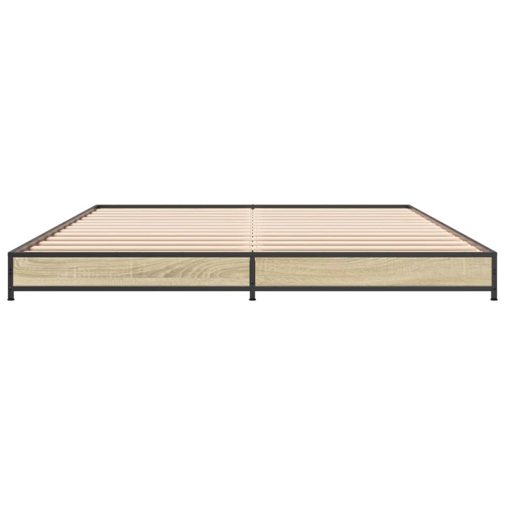 Sonoma Oak Bed Frame 120x200 cm - Sturdy, Stylish Wood Finish