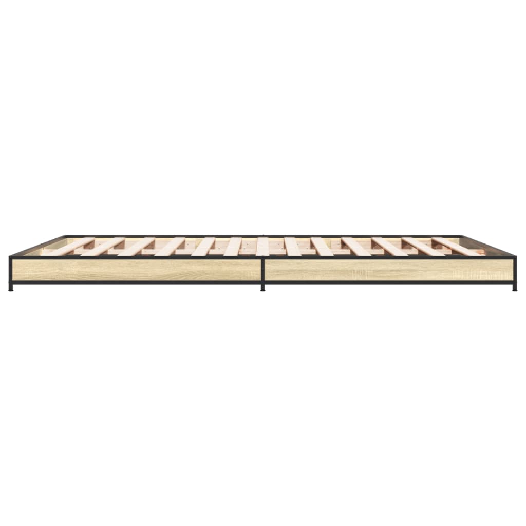 Sonoma Oak Bed Frame 120x200 cm - Sturdy, Stylish Wood Finish