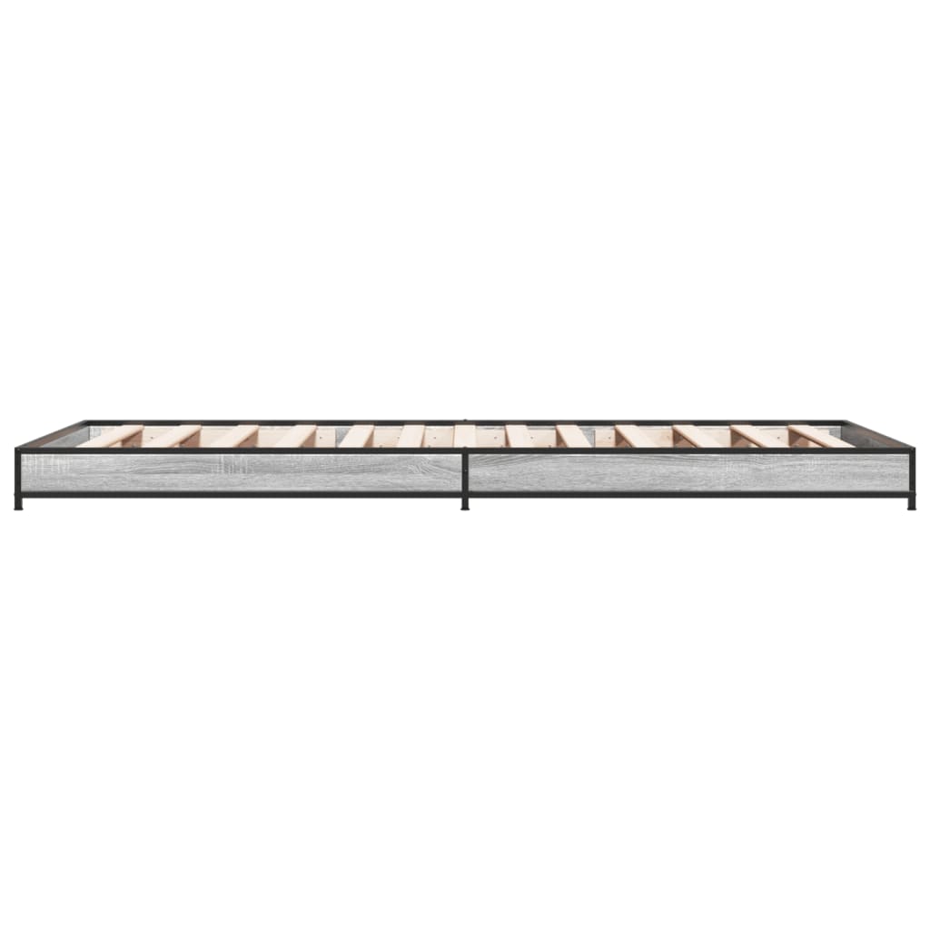 Grey Sonoma Single Bed Frame 90x190 cm - Sturdy and Stylish Design