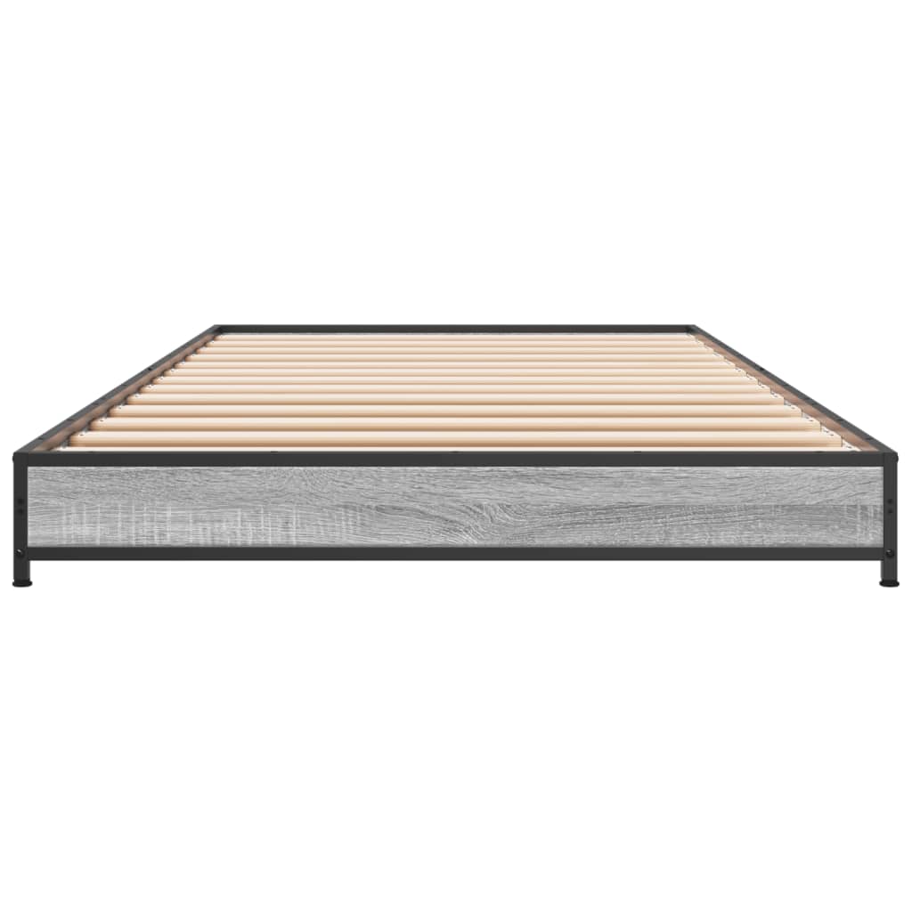 Grey Sonoma Bed Frame 75x190 cm - Small Single, No Mattress Included