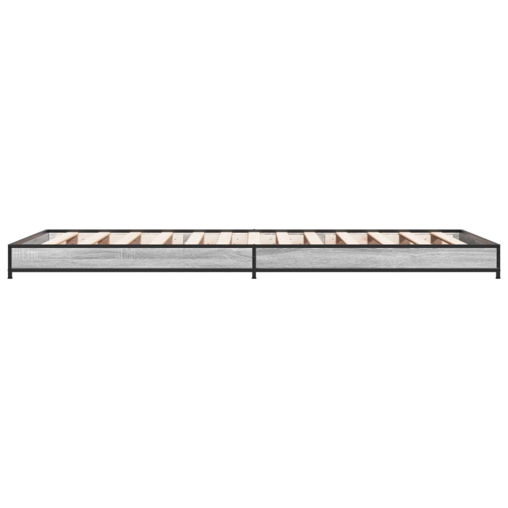Grey Sonoma Bed Frame 75x190 cm - Small Single, No Mattress Included