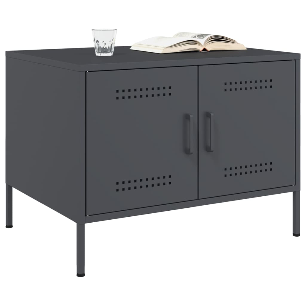 Coffee Table Anthracite 68x50x50.5 cm Steel