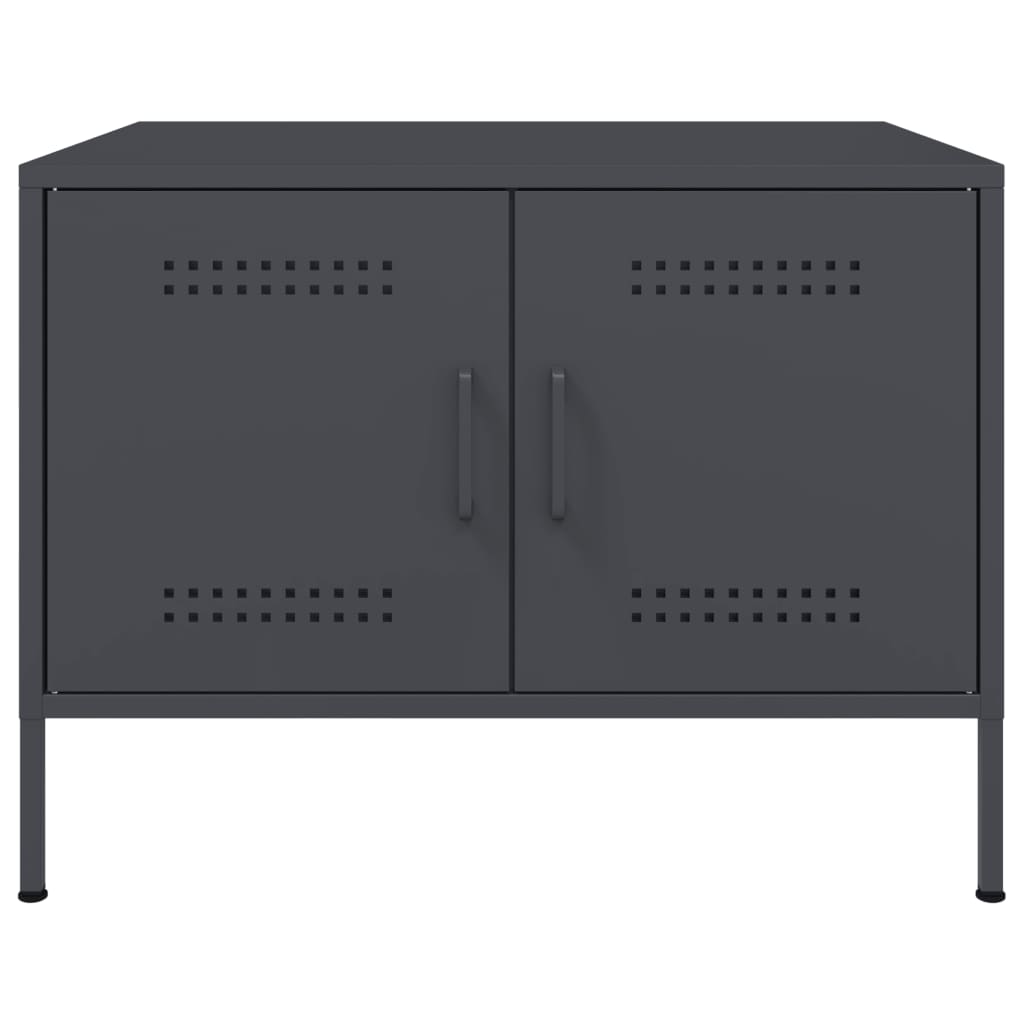 Coffee Table Anthracite 68x50x50.5 cm Steel