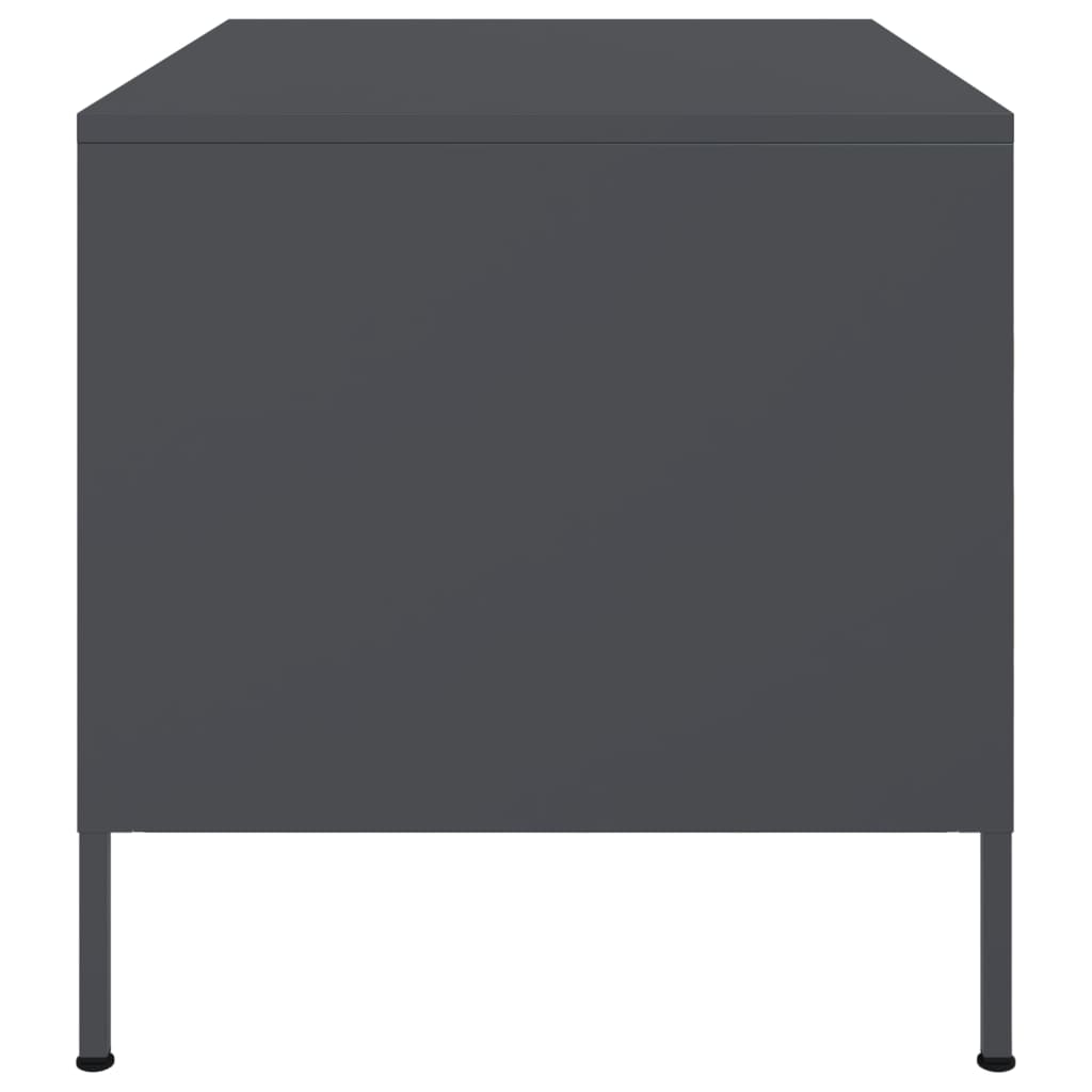 Coffee Table Anthracite 68x50x50.5 cm Steel