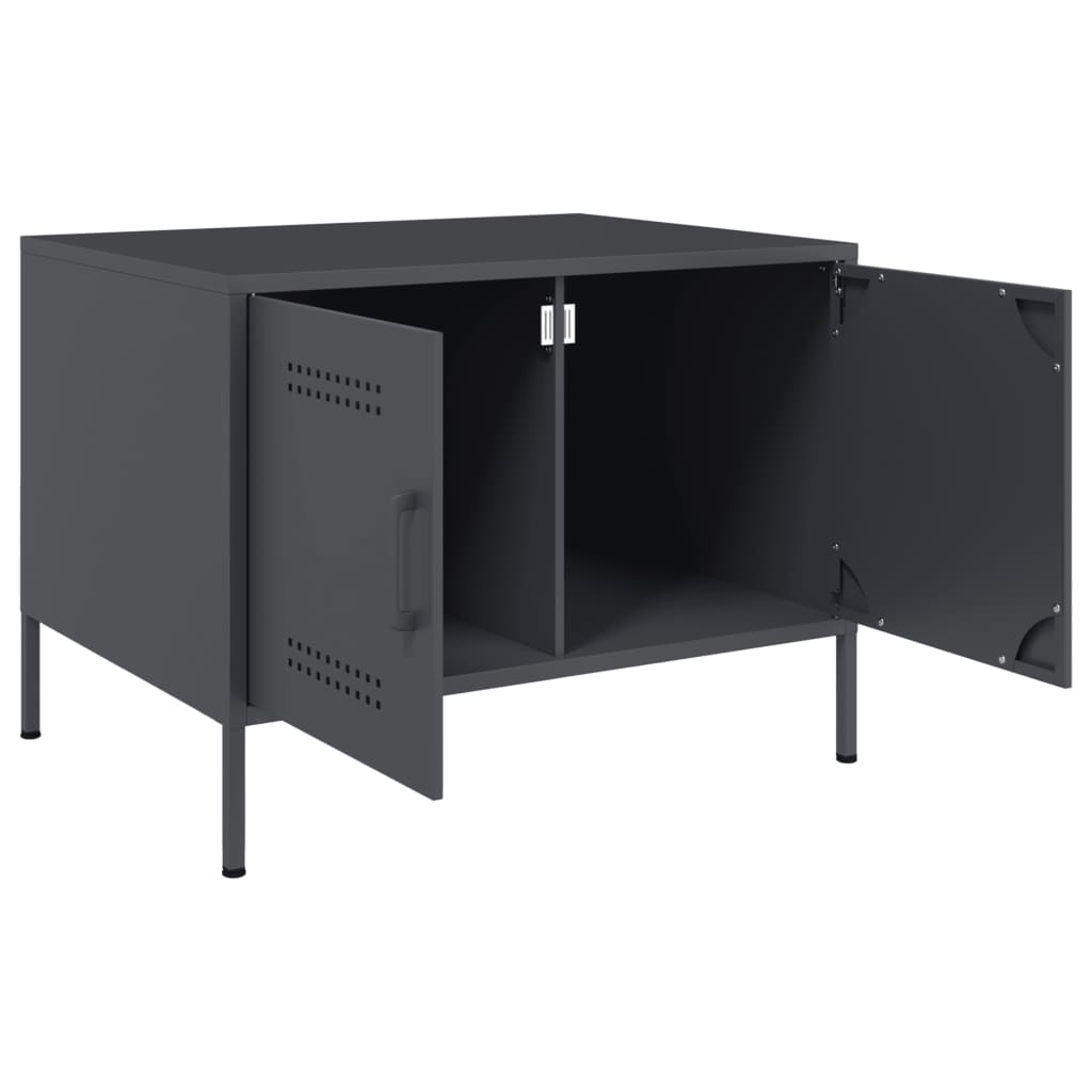 Coffee Table Anthracite 68x50x50.5 cm Steel